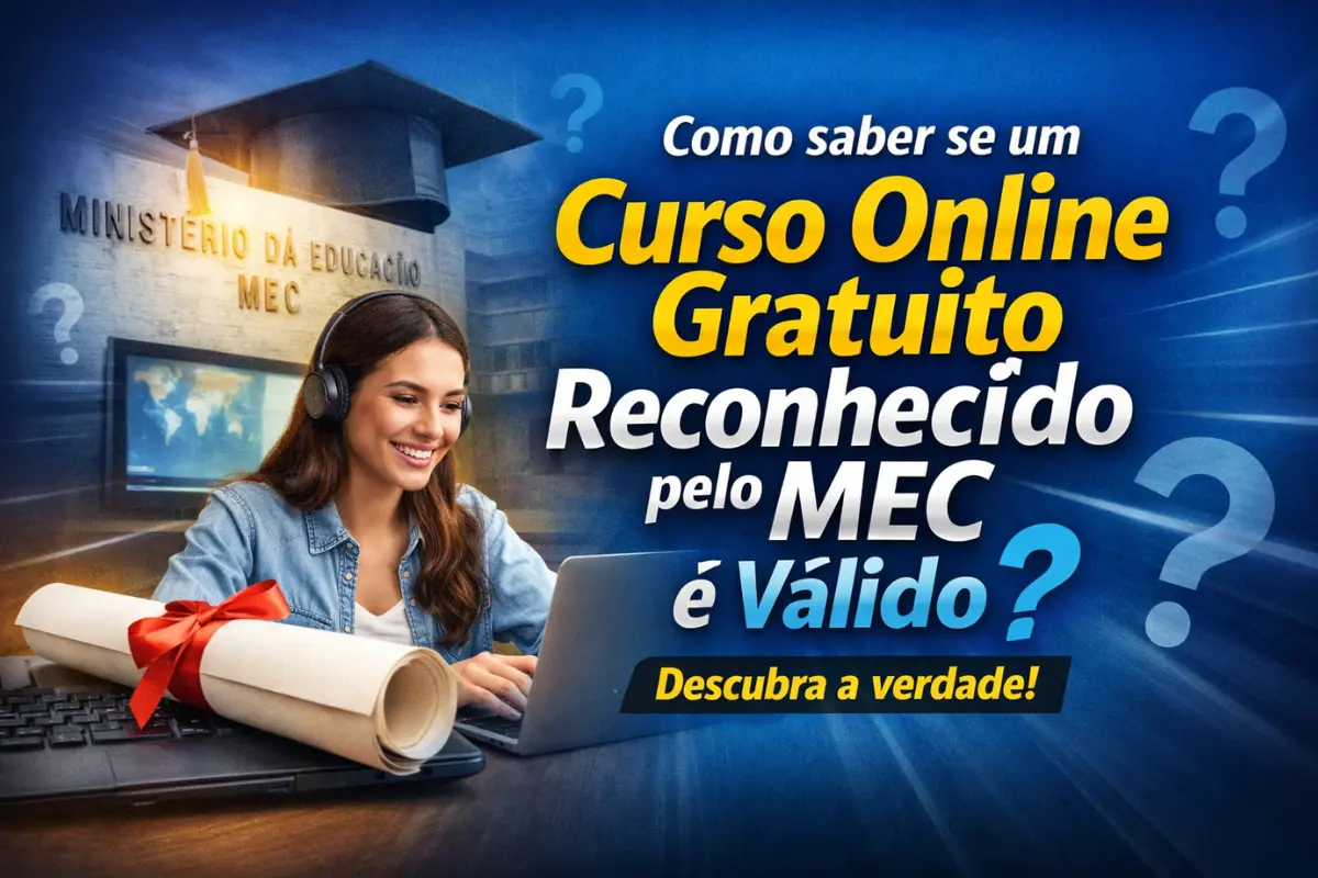 Como saber se um curso online gratuito reconhecido pelo MEC é válido?